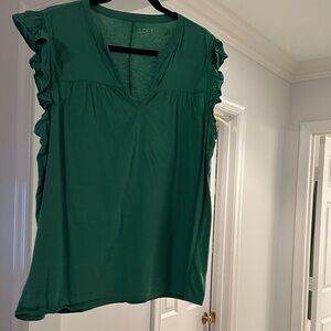 LOFT Ruffle Sleeve Blouse